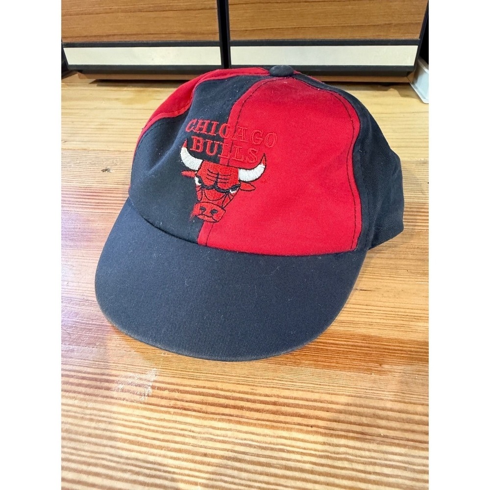 Vintage Chicago Bulls NBA The G Cap Toddler Red Black Embroidered Needs Repair